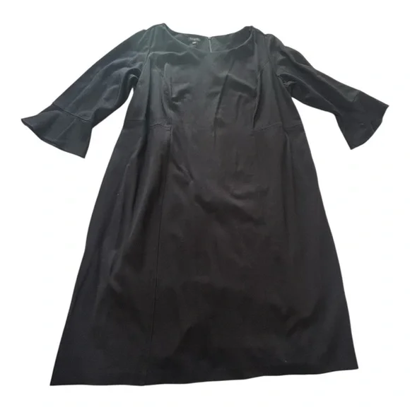 Talbots | Dresses | Talbots Black Aline Cocktail Dress With Bell Sleeves  Worn Once | Poshmark